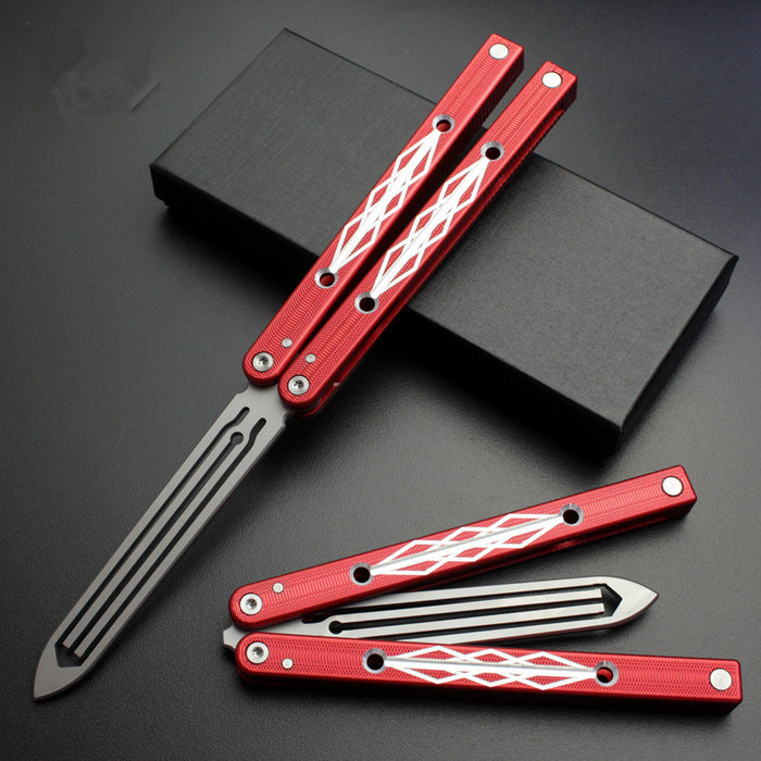 (cnc) tuning forkk butterfly trainer (Balisong) In multi color magic tool Aluminium