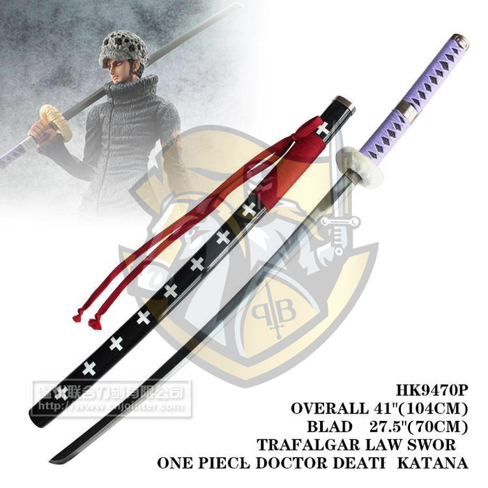 ZORO SWORDD trafalgar law Roronoa Zoro Cosplayy Swordd/Kitetsu/Yama Enma/Trafalgar Law/Kozuki Oden Swordd,Bladess Can be Lighted,About 39.37 Inches,Anime Original Texture,for Role-Playing,Stage Performance and Gift