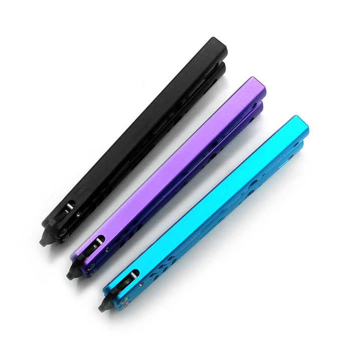 Purple CNC Non-Sharpp Professional Smooth Handle Trainer Tool - Butterfly