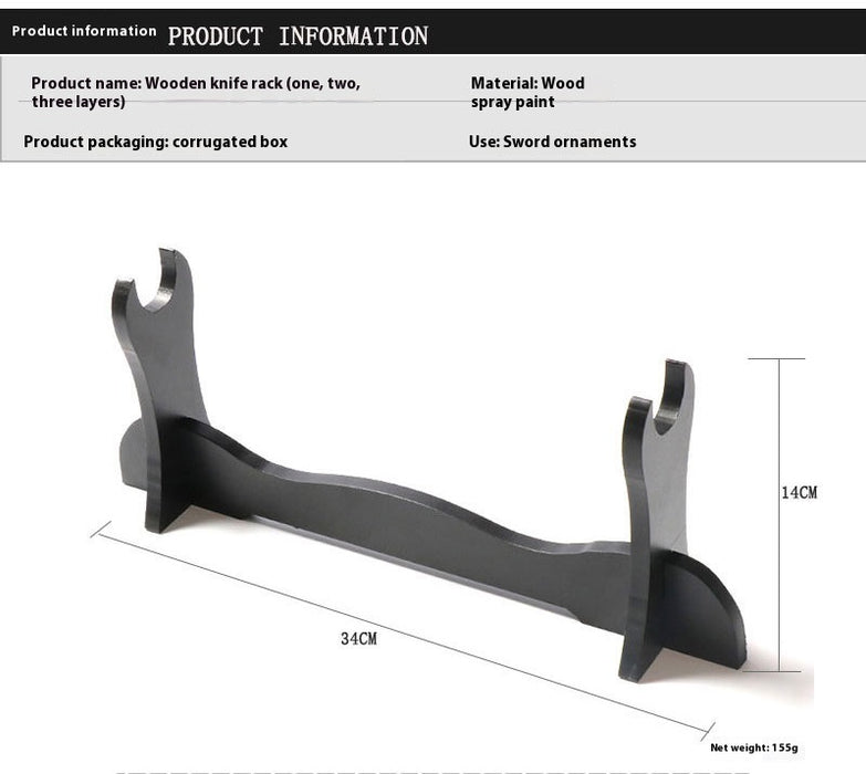 Wooden Single-layer Double-layer Three-layer Sword Stand Accessories Display Furnishings