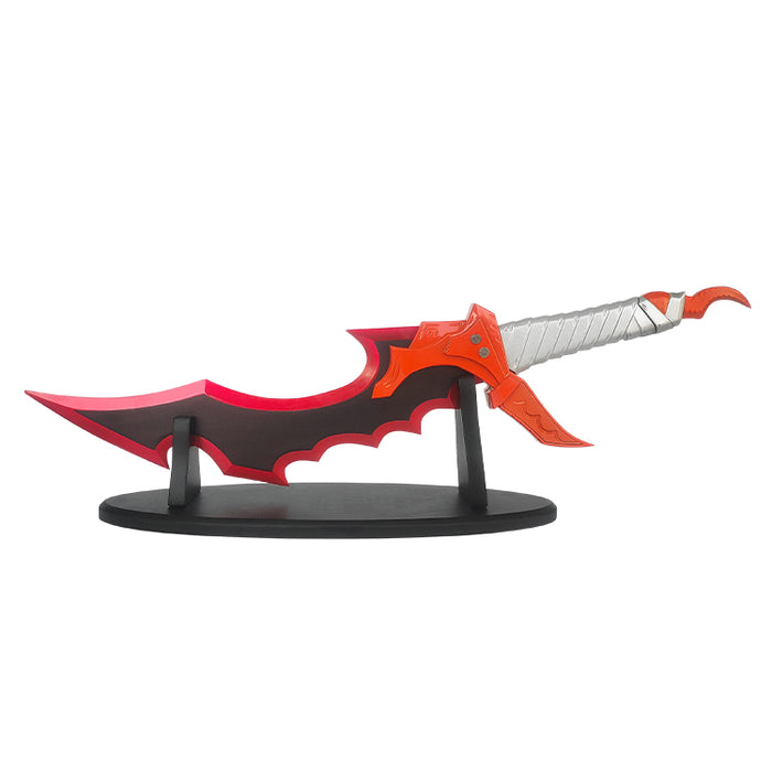 Solo Leveling Knight Slayer Blade Metal Replica (Non-Sharp) with Display Stand – Anime Collectible