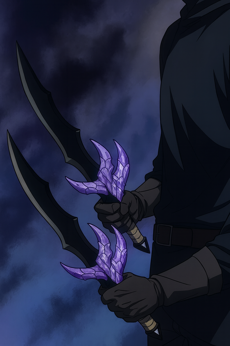🐍 Solo Leveling Ranaka’s Venom Sword Metal Replica (Non-Sharp) with Display Stand – Anime Collectible