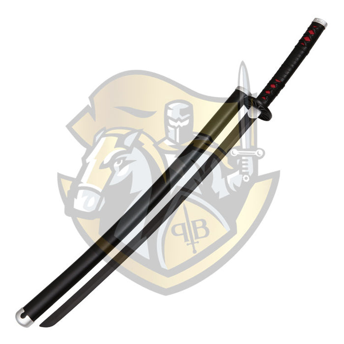 Demonn slayerr Tanjiro Kamado's Black Nichirin Katana STAINLESSs STEEL