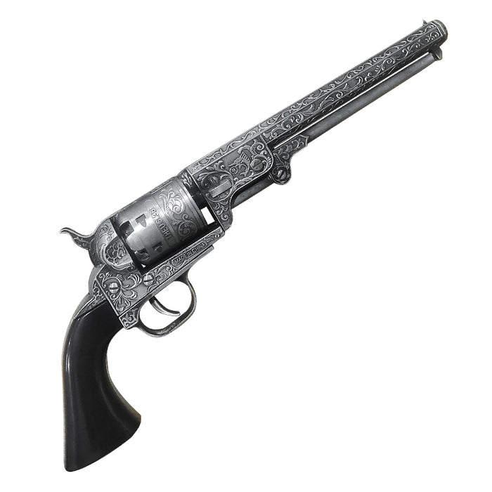 Supernatural “The Colt” – Silver Edition Metal Replica Revolver with Display Stand | Collector’s Edition (36×12 cm)