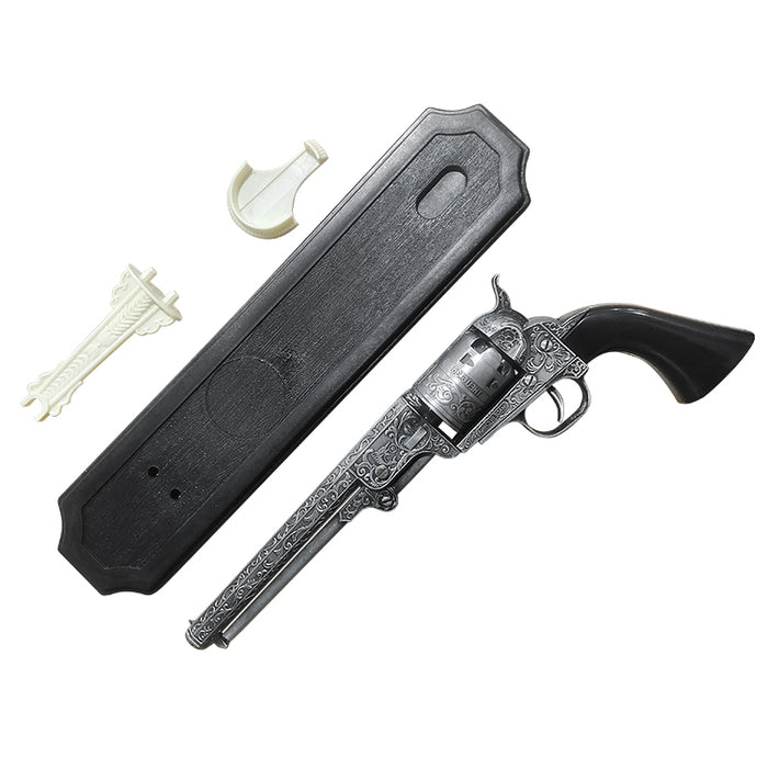 Supernatural “The Colt” – Silver Edition Metal Replica Revolver with Display Stand | Collector’s Edition (36×12 cm)