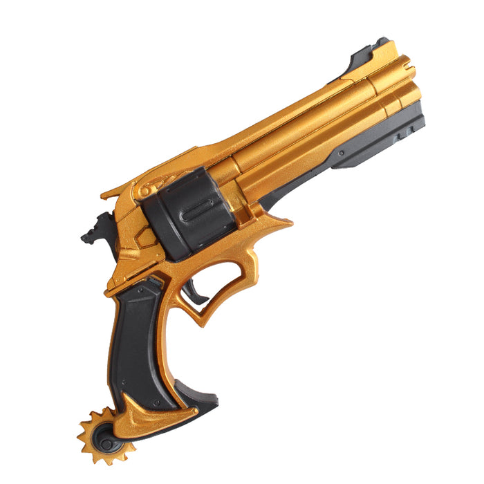 Foam McCree Gun – Overwatch-Inspired Golden Revolver Prop | Cosplay & Display Safe