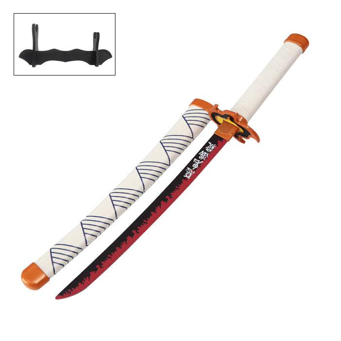 Rengoku Miniature Sword | Demon Slayer Replica (40 cm) with Display Stand – Non-Sharp