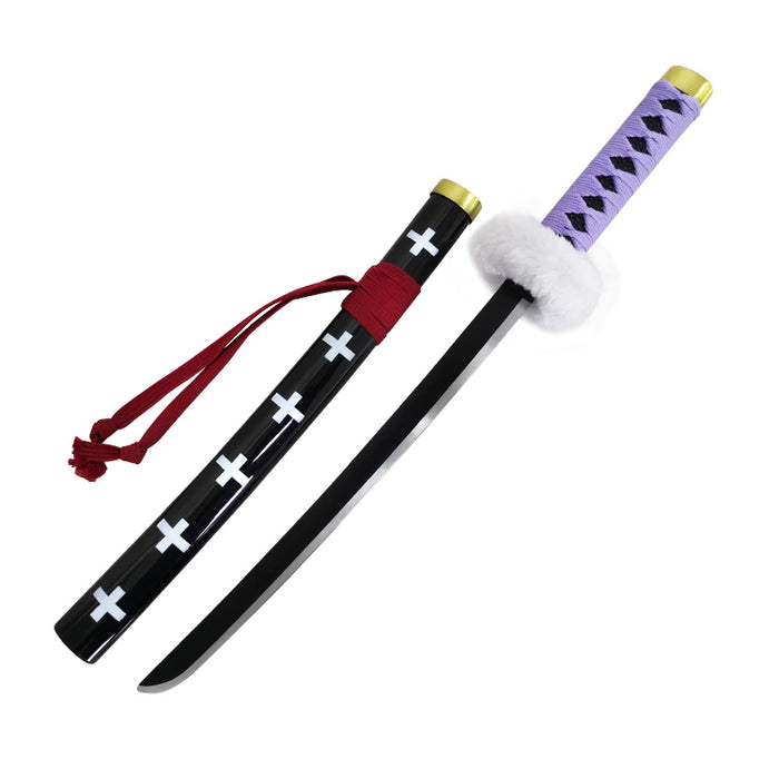 Trafalgar Law Mini Sword | One Piece Replica (45 cm) Tanto with Display Stand – Non-Sharp