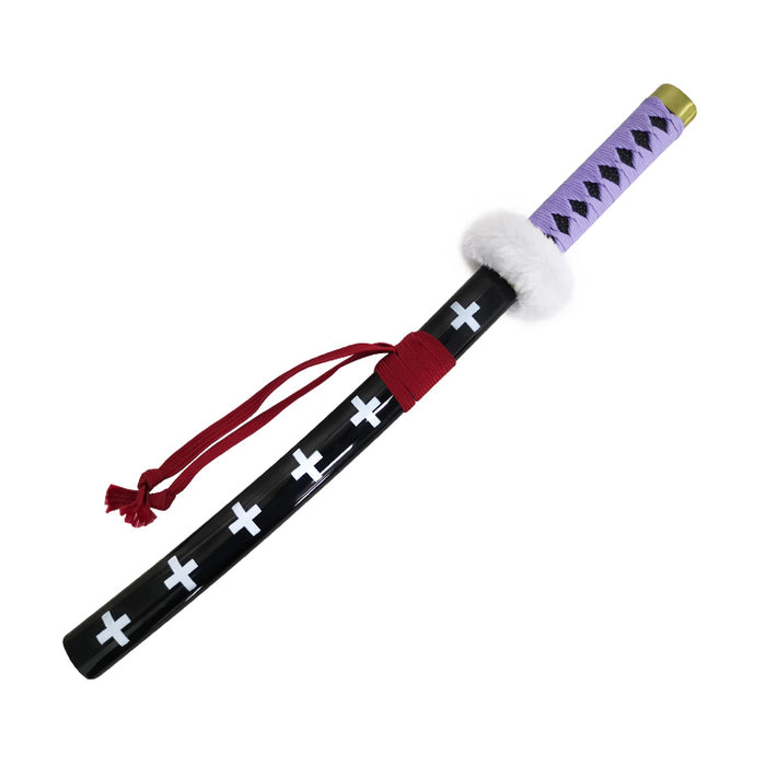 Trafalgar Law Mini Sword | One Piece Replica (45 cm) Tanto with Display Stand – Non-Sharp
