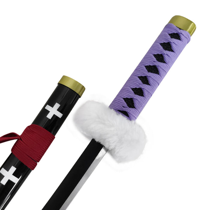 Trafalgar Law Mini Sword | One Piece Replica (45 cm) Tanto with Display Stand – Non-Sharp