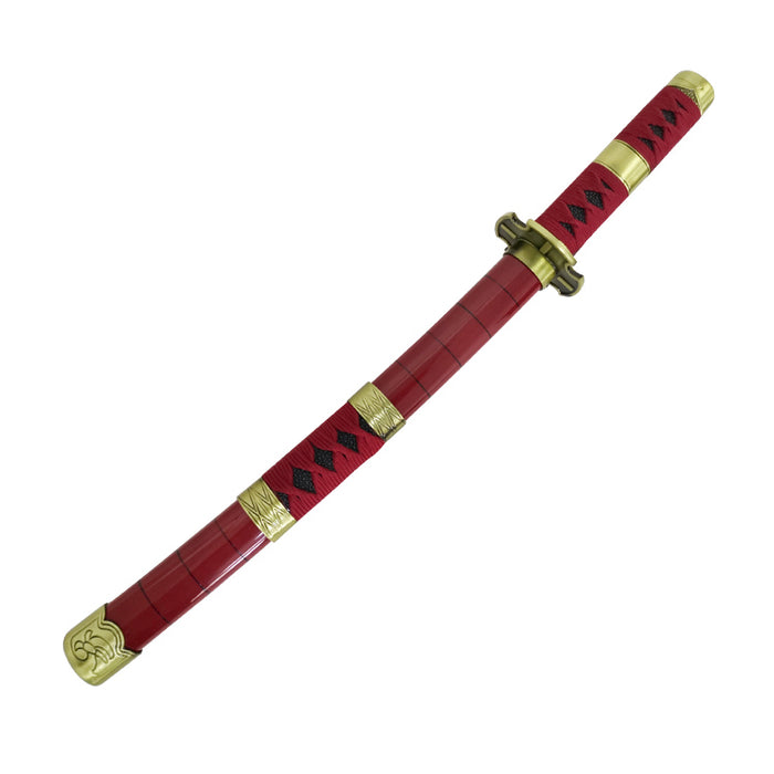 One Piece Zoro Mini Sword | Red Katana Tanto (40 cm) with Display Stand – Non-Sharp