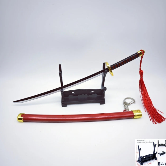 Demon Slayer Peripherals Tanjiro, Agatsuma Zenitsu Katana Full Metal Weapons Bounce Jump Knife Crafts Toy Sword Model Ornaments