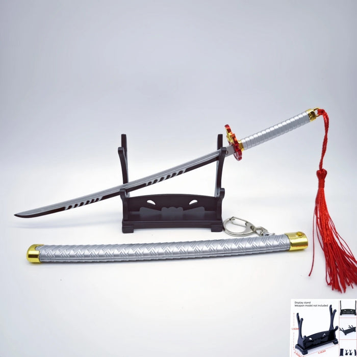 Demon Slayer Peripherals Tanjiro, Agatsuma Zenitsu Katana Full Metal Weapons Bounce Jump Knife Crafts Toy Sword Model Ornaments