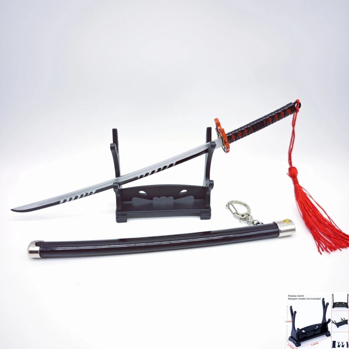 Demon Slayer Peripherals Tanjiro, Agatsuma Zenitsu Katana Full Metal Weapons Bounce Jump Knife Crafts Toy Sword Model Ornaments