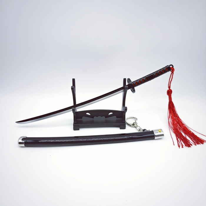 Demon Slayer Peripherals Tanjiro, Agatsuma Zenitsu Katana Full Metal Weapons Bounce Jump Knife Crafts Toy Sword Model Ornaments