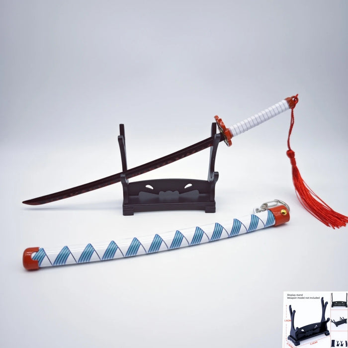 Demon Slayer Peripherals Tanjiro, Agatsuma Zenitsu Katana Full Metal Weapons Bounce Jump Knife Crafts Toy Sword Model Ornaments
