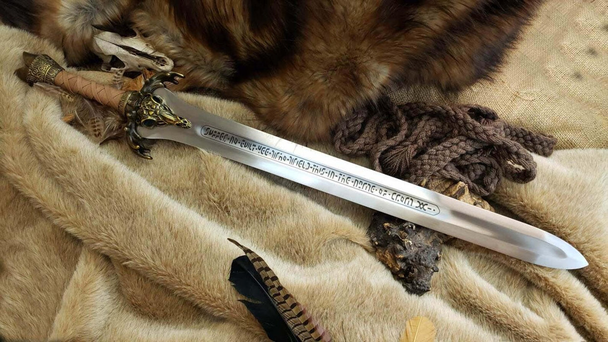 Conan The Barbarian Father’s Sword Replica - Handmade Atlantean Prop, Fantasy Collectible, Wedding Anniversary Gift