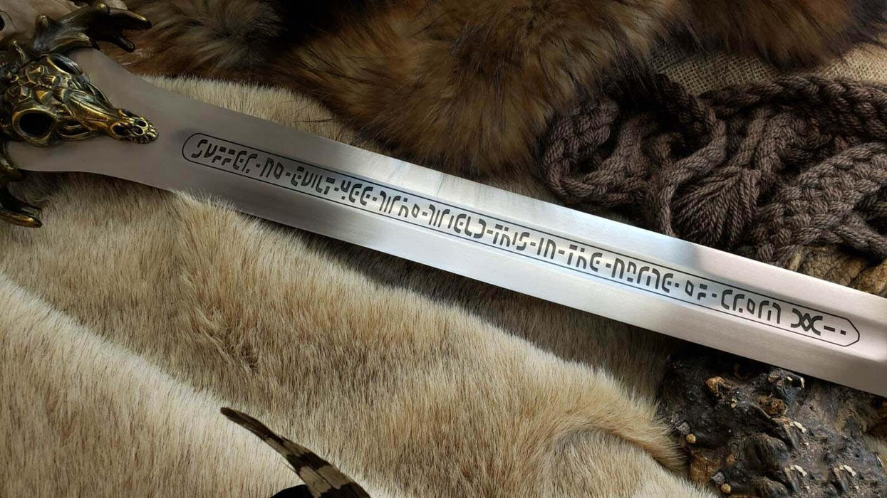 Conan The Barbarian Father’s Sword Replica - Handmade Atlantean Prop, Fantasy Collectible, Wedding Anniversary Gift
