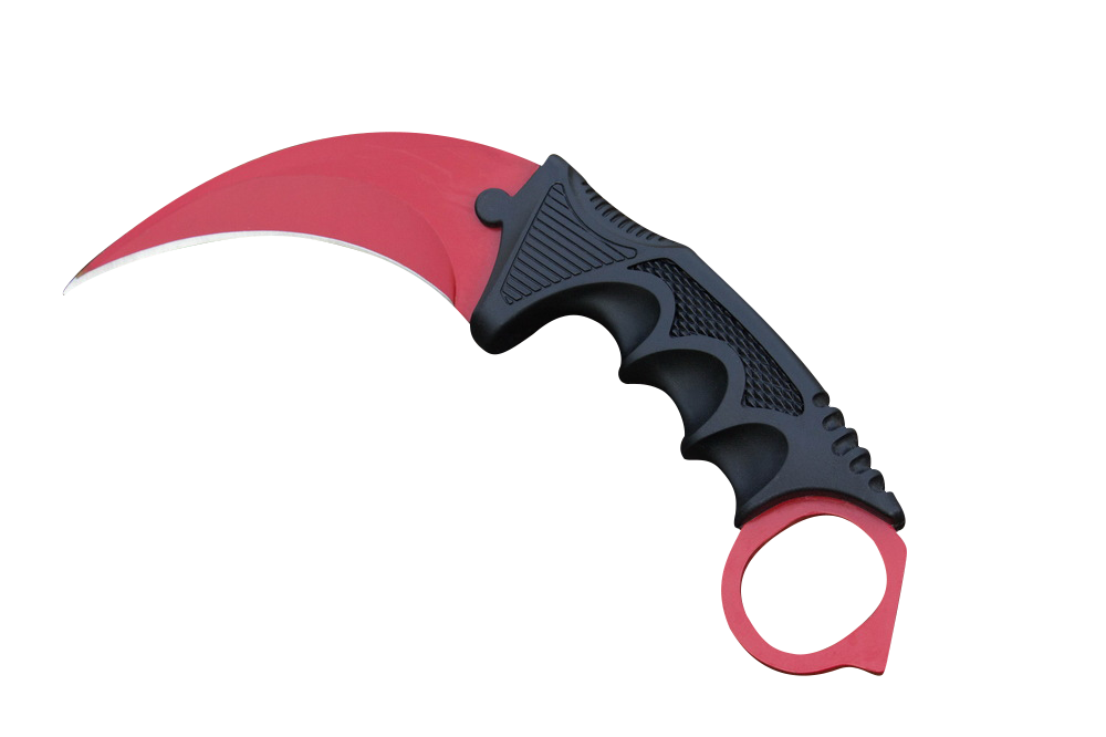 Red Karambit – CS:GO Crimson Skin Foam Dagger | Collector’s Prop & Safe Display Knife