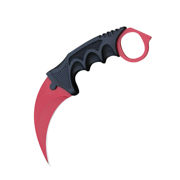 Red Karambit – CS:GO Crimson Skin Foam Dagger | Collector’s Prop & Safe Display Knife