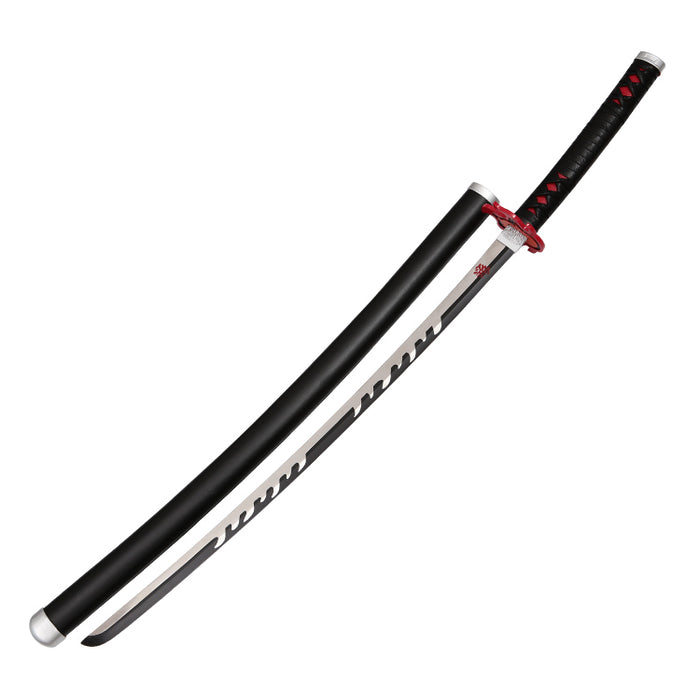 Tanjiro Kamado Black Nichirin Katana – Demon Slayer Sword | Stainless Steel Replica