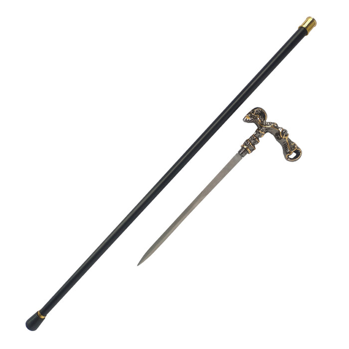 💀 Unique Skull Walking Cane – Metal Collectible Cane (93 cm) Description