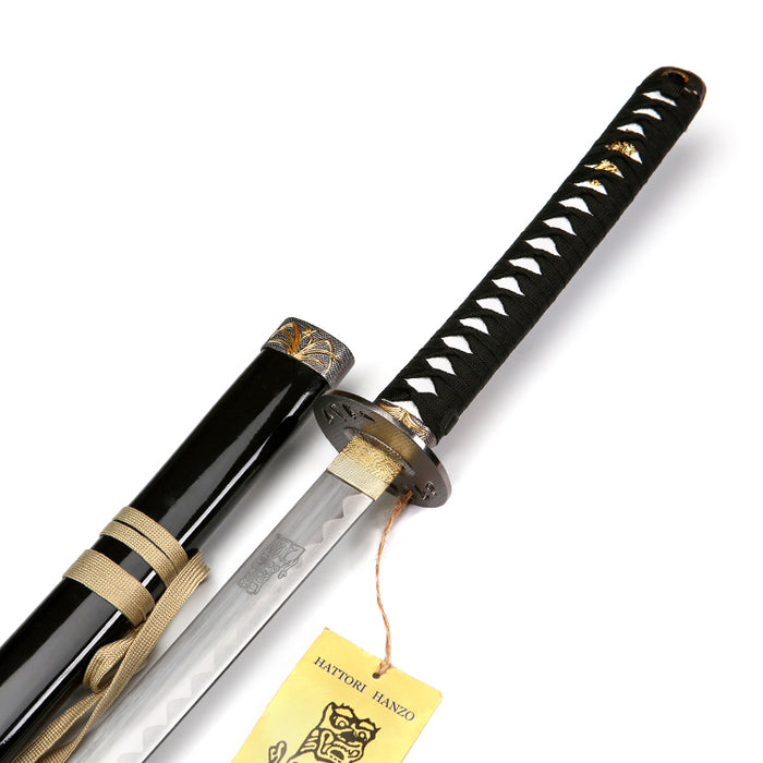 Kill Bill Hattori Hanzo Samurai Sword | Non-Sharp Katana with Free Display Stand (103 cm)