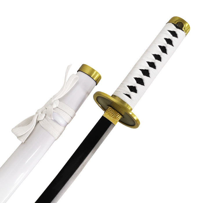 One Piece Zoro Mini Sword | White Katana Tanto (45 cm) with Display Stand – Non-Sharp