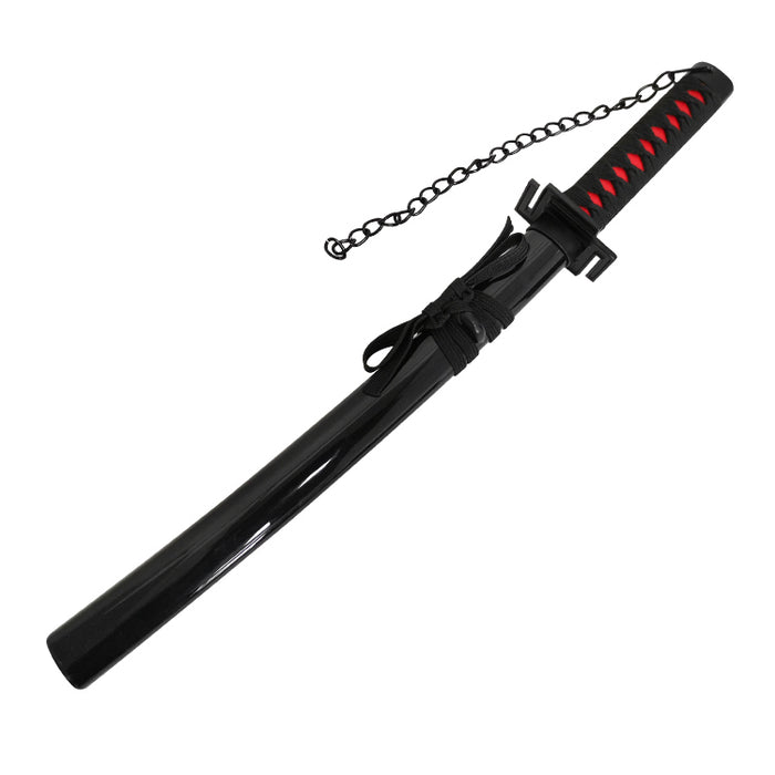 Bleach Ichigo Kurosaki Mini Sword | Tensa Zangetsu 40 cm Tanto with Display Stand – Non-Sharp
