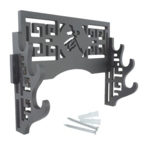 Black Wall-Mounted Classical Hollow Sword Rack