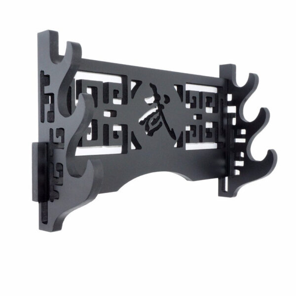 Black Wall-Mounted Classical Hollow Sword Rack