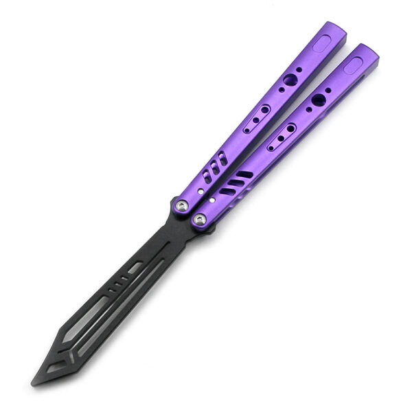 Purple CNC Non-Sharpp Professional Smooth Handle Trainer Tool - Butterfly