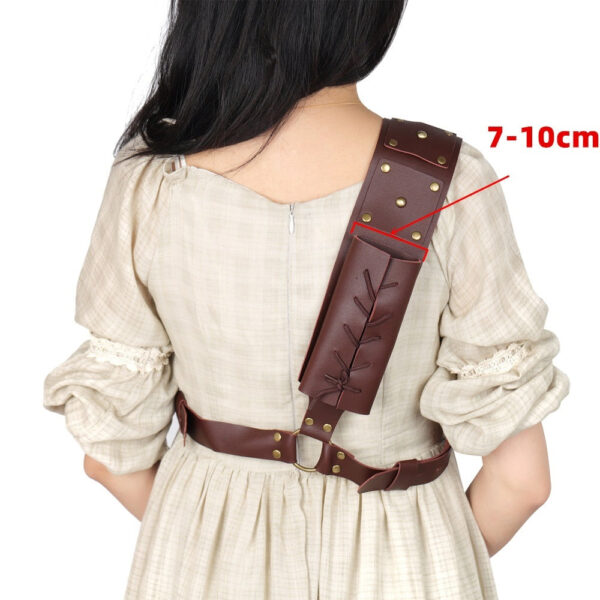 🗡️ Knight Crossbody Sword Strap – European Celtic Sabre PU Leather