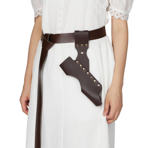 Pirate Dagger & Sword Belt – Leather Swordsman Accessory