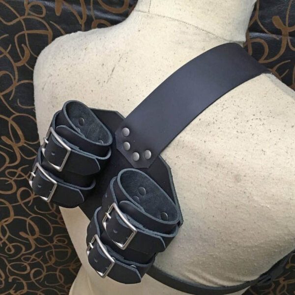 Sword Set Outdoor Fencing Double Scabbard with Strap