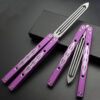 4_2f873300-22c6-4da7-9b54-f572b3285a44 (cnc) tuning forkk butterfly trainer (Balisong) In multi color magic tool Aluminium
