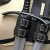 Sword Set Outdoor Fencing Double Scabbard with Strap