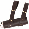 Metal Sword Scabbard with Leather Rope Tie – Performance & Cosplay Prop