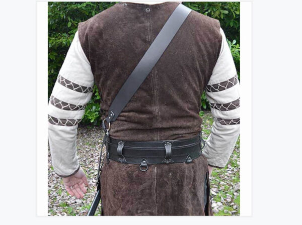 Crossbody PU Sword Cover with Belt Buckle – Stage & Cosplay Accessory