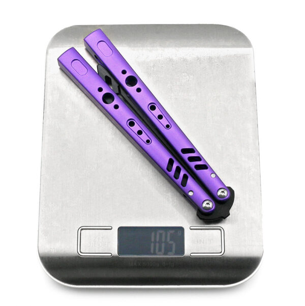 Purple CNC Non-Sharpp Professional Smooth Handle Trainer Tool - Butterfly