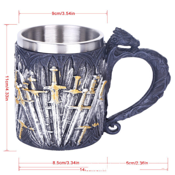 Holy Sword Black Beer Mug – Unique Fantasy Drinkware