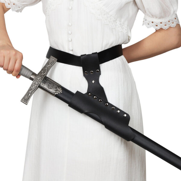 Pirate Dagger & Sword Belt – Leather Swordsman Accessory