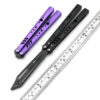 Purple CNC Non-Sharpp Professional Smooth Handle Trainer Tool - Butterfly