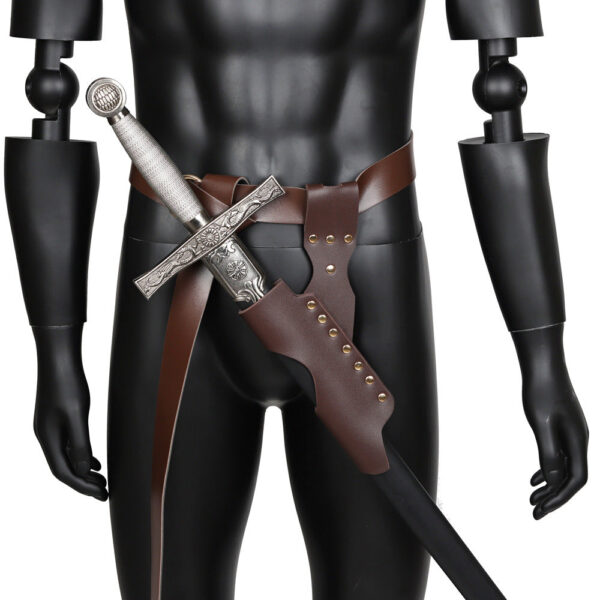 Pirate Dagger & Sword Belt – Leather Swordsman Accessory
