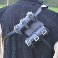 European Samurai PU Leather Double Sword Cover