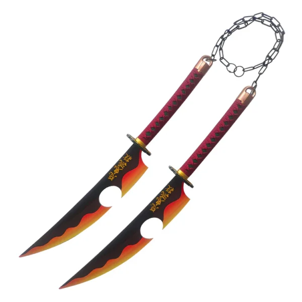Kimetsu no Yaiba Demon Slayer Uzui Tengen 'Twin Swords' (a set of two, contains chain);