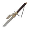 Tuji Metal Dagger Replica – Non-Sharp Short Sword with Display Stand
