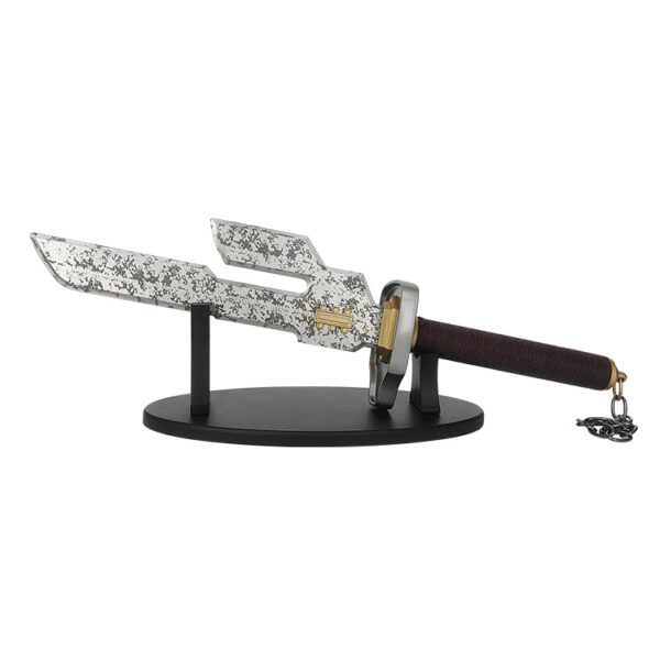 Tuji Metal Dagger Replica – Non-Sharp Short Sword with Display Stand