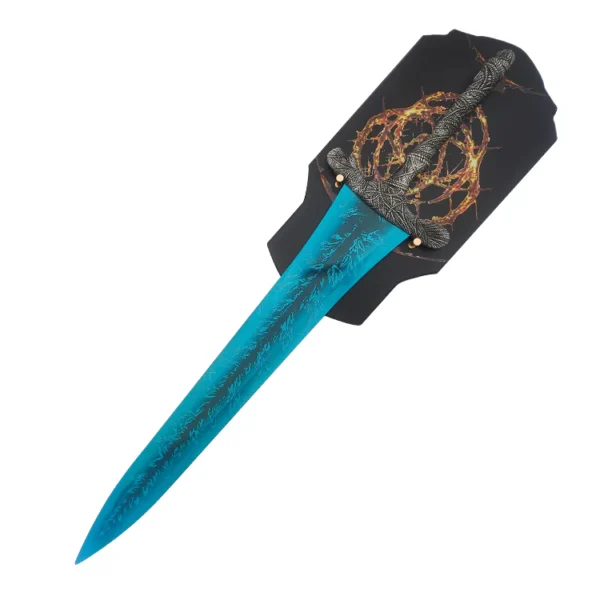 Elden Ring Dark Moon Greatsword Metal Replica – Blue Blade with Wall Mount
