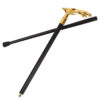 CS059-3 Golden Leopard Sword Cane – Non-Sharp Metal Blade Collectible (37.4") Walking Cane